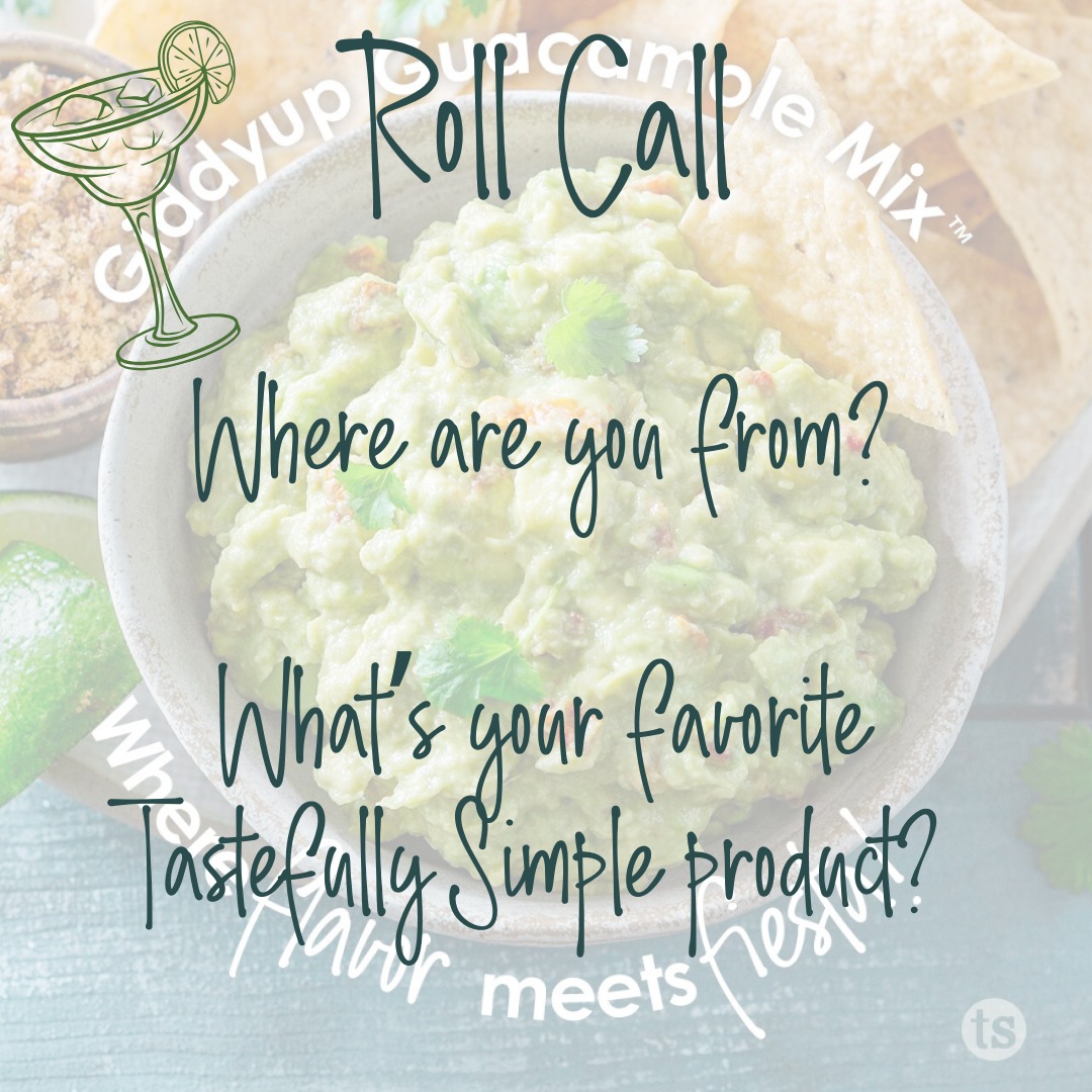 ⏰️ It's been awhile!
📌Tell me where you are checking in from?
🥰 Tell me what your favorite Tastefully Simple product is?

#giveawaypost